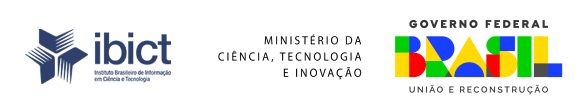 Logo do IBICT e do ministério da ciência e tecnologia